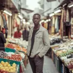 Acheter un appartement à Dakar | Guide Complet 2025 4 Jeune sénégalais dans un marché local – Commerce et entrepreneuriat