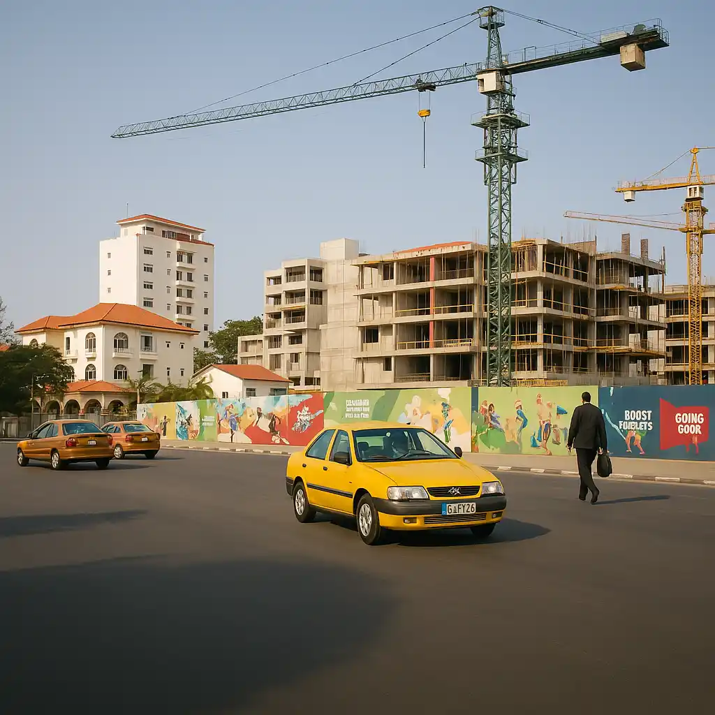 construction d'un immeuble à Dakar