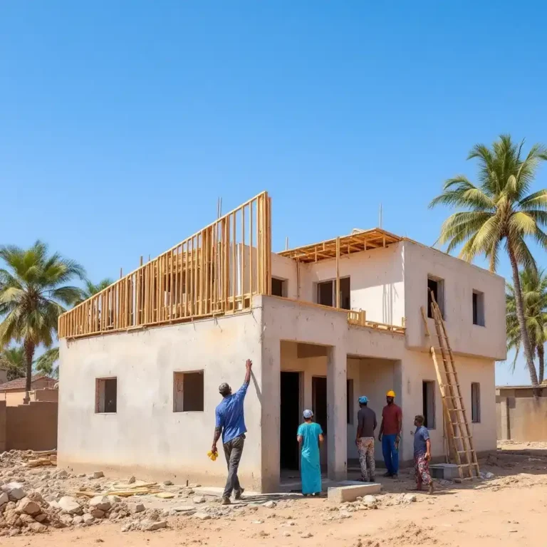 Calculateur du coût de construction 1 Construction d'une maison au Sénégal