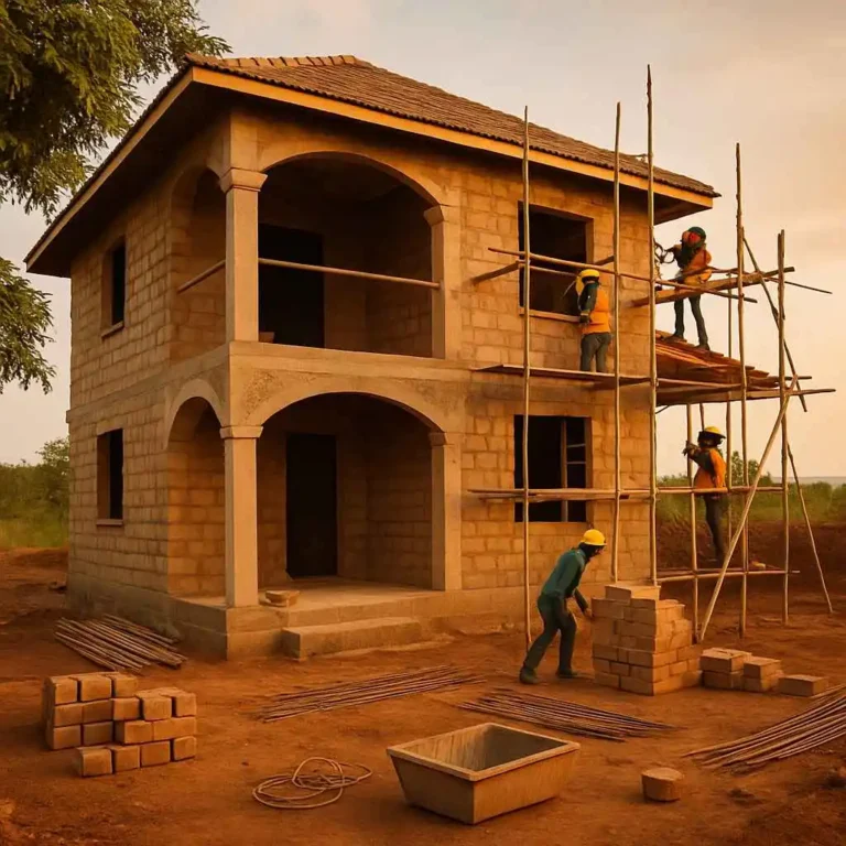 Maison en terre cuite a Thies