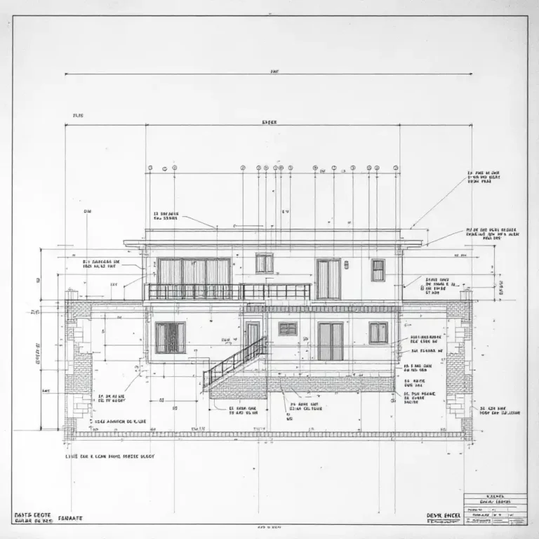 plan d'un R+4 à Dakar