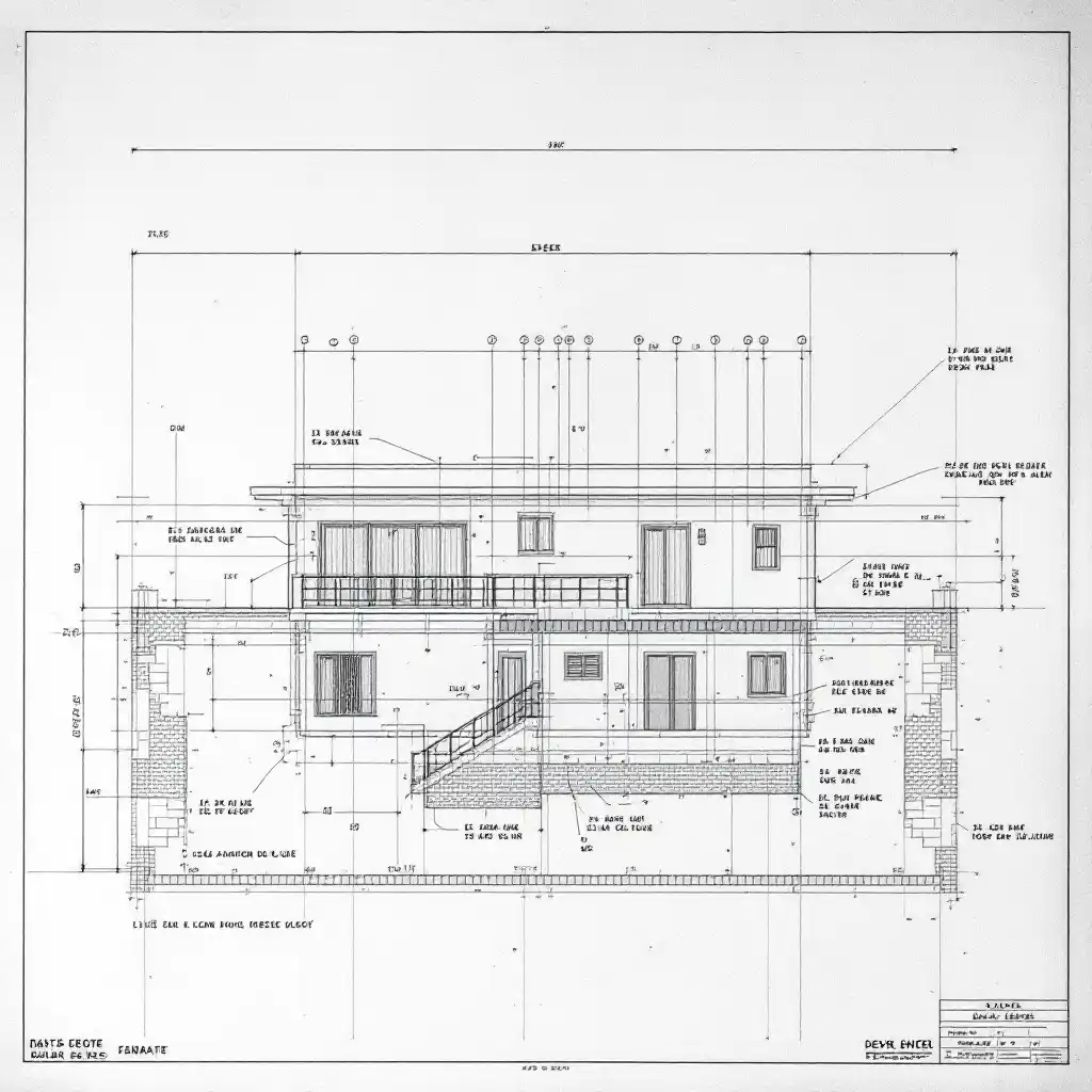 plan d'un R+4 à Dakar