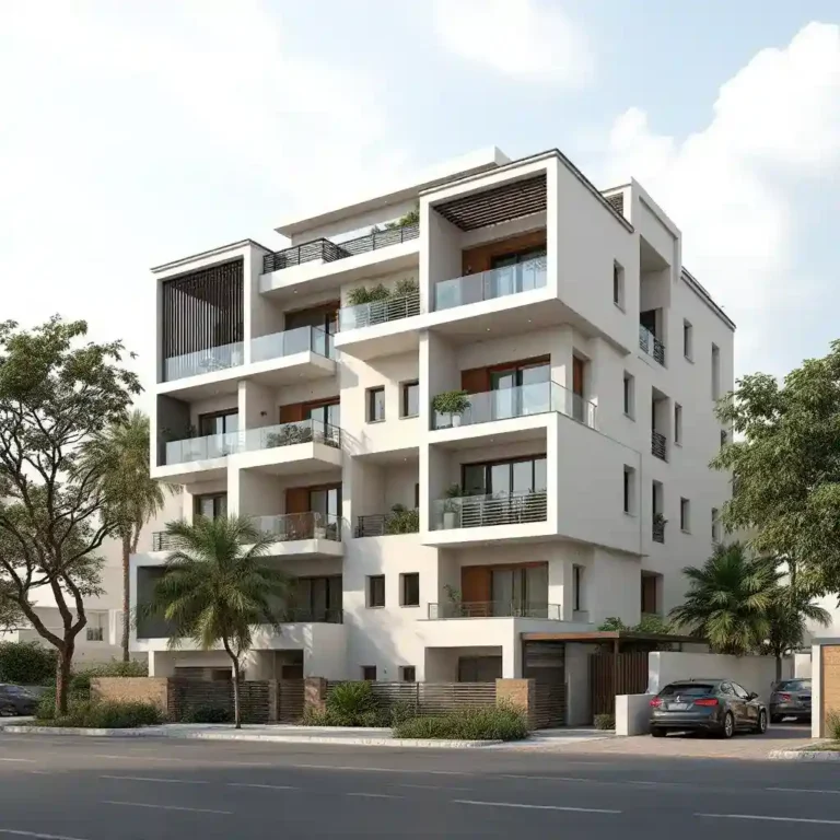 prix construction immeuble R+3 senegal, plan en 3D