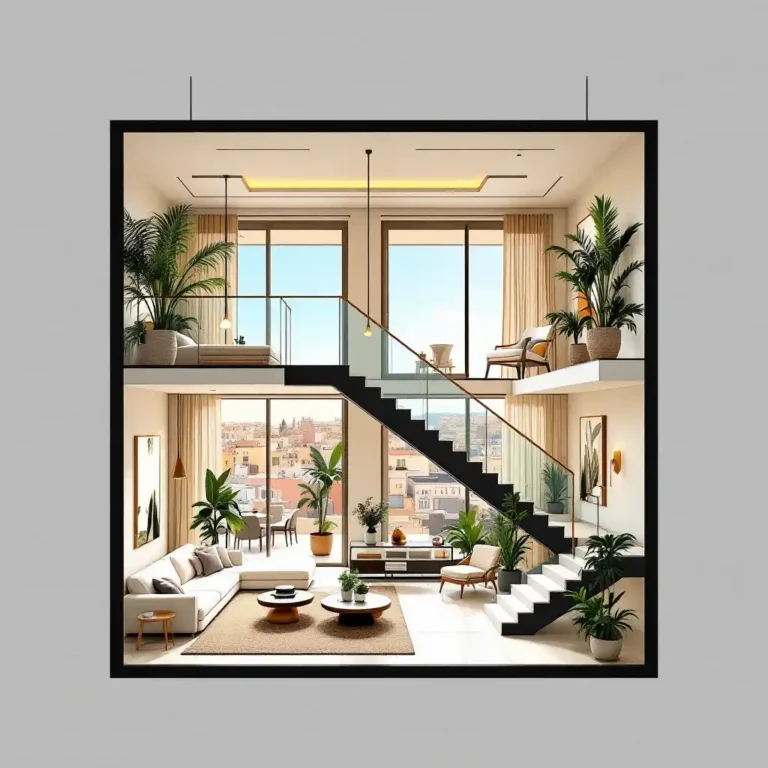 duplex au senegal, coupe d'un appartement à dakar