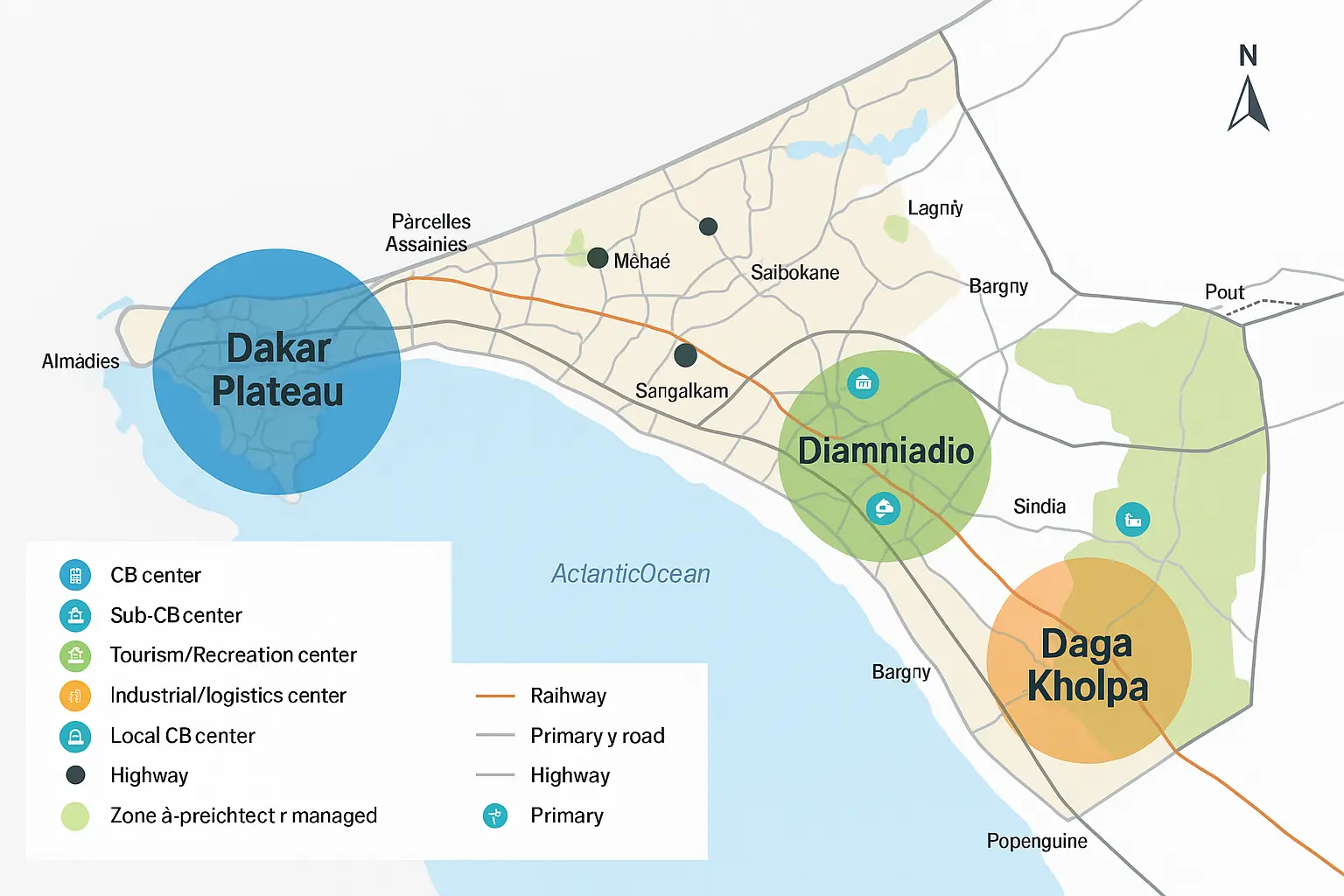 daga kholpa, situation sur un plan