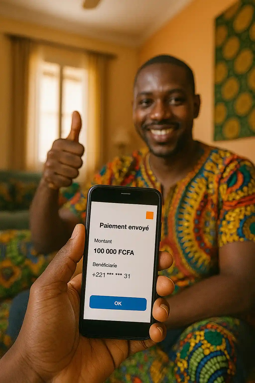 Loyer envoyé à distance par mobile