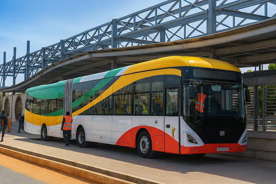 Arret BRT Sacré coeur Dakar