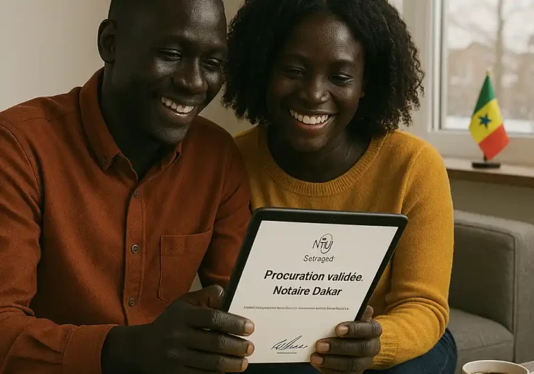 Procuration achat immobilier Sénégal